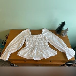 H and M long sleeve ruffled shirt. Brand new!! Never worn!!